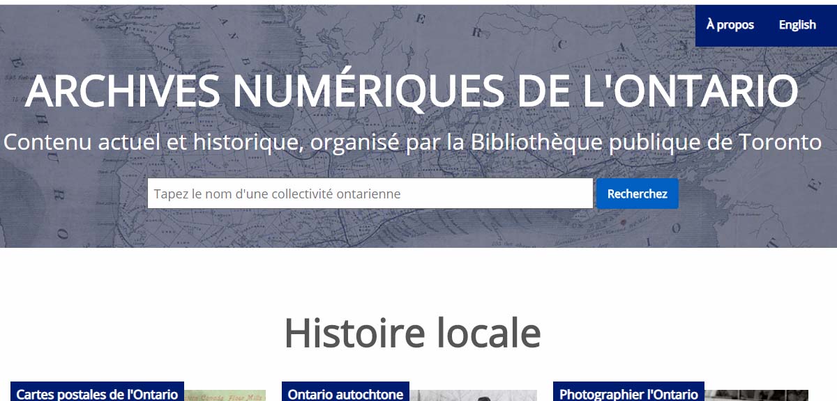 Archives numériques de l'Ontario