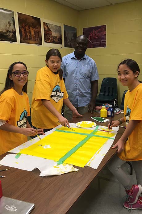 Les artistes de l'école Beau Soleil