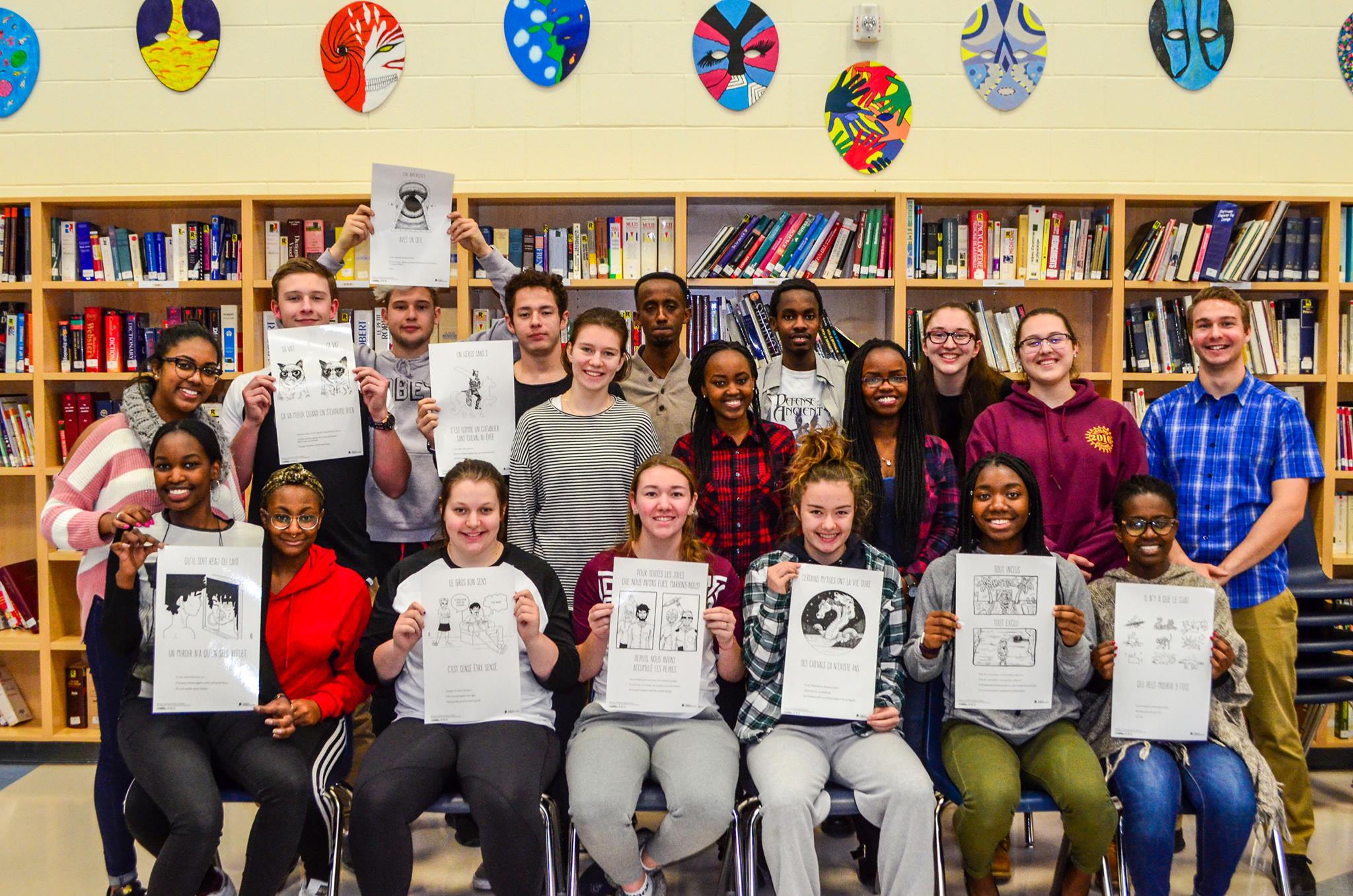 Des affiches au PSQV de l'école Monseigneur de Laval dont on parle même au Québec