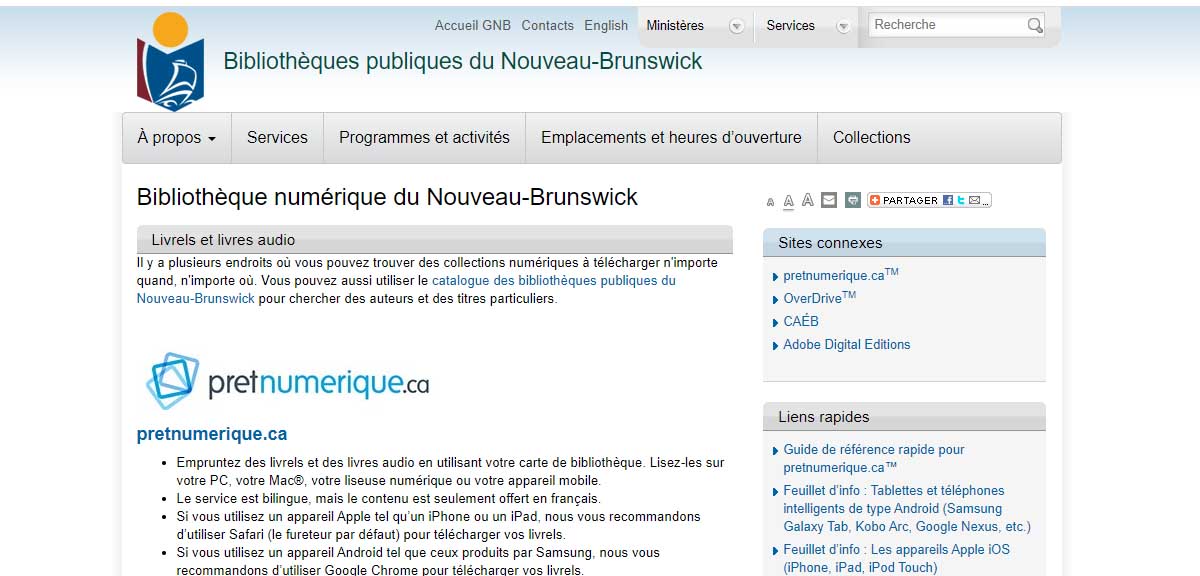 Bibliothèque numérique du Nouveau-Brunswick