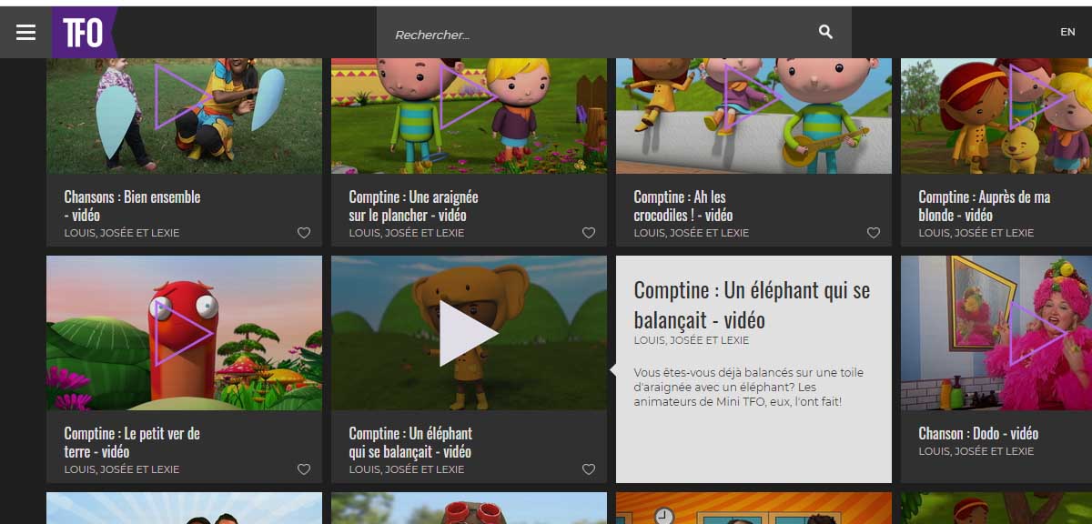 TVO - Chansons et comptines pour enfants