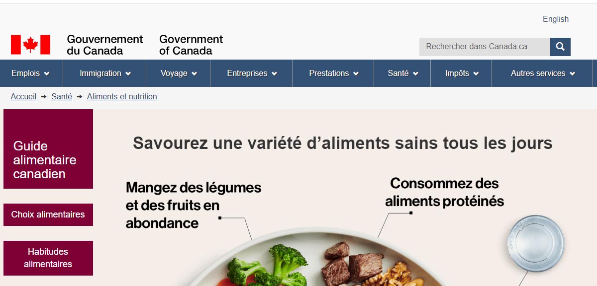 Guide alimentaire canadien