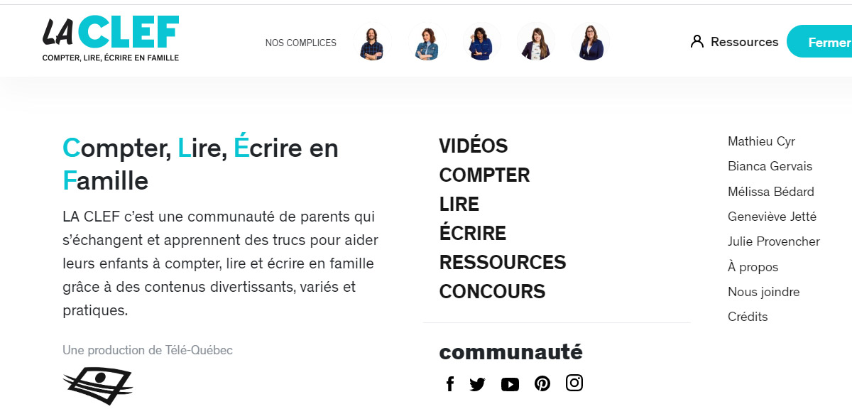 La Clef: compter, lire, écrire en Famille