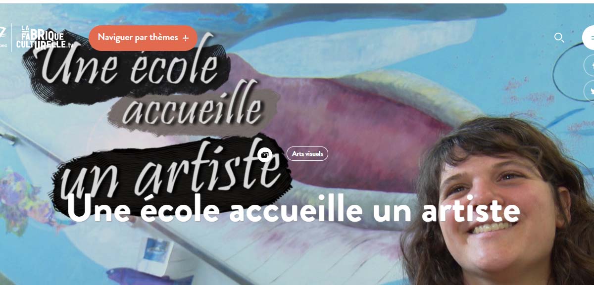 Une école accueille un artiste